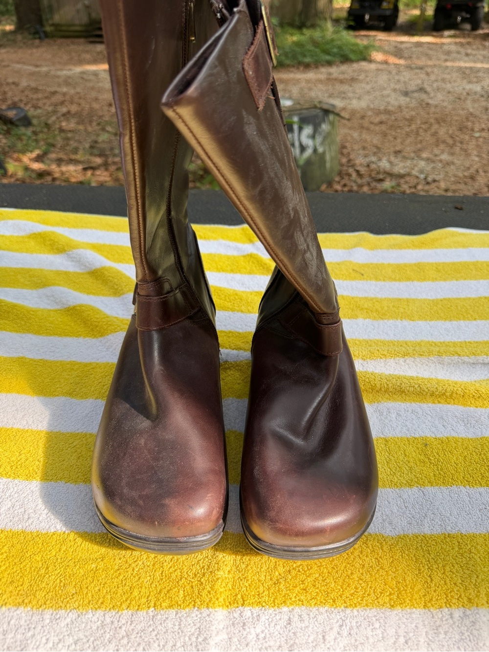 Alegria Brown Leather 41 new Boots - Picture 2 of 6